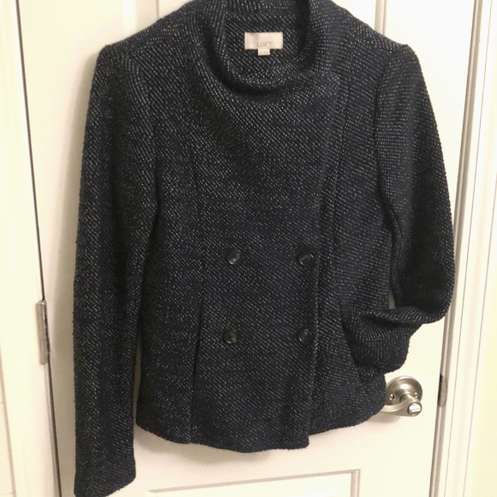 Loft Tweed Peacoat